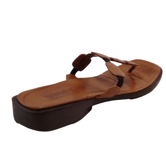 Timberland Smart Comfort System Women's Leather Thong Flat Sandals Size 11M - Picture 5 of 15